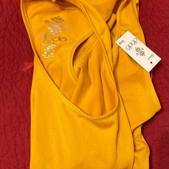 DODO -TANK TOP JUMPSUIT-SLEEVELESS MUSTARD os - Picture 6 of 7